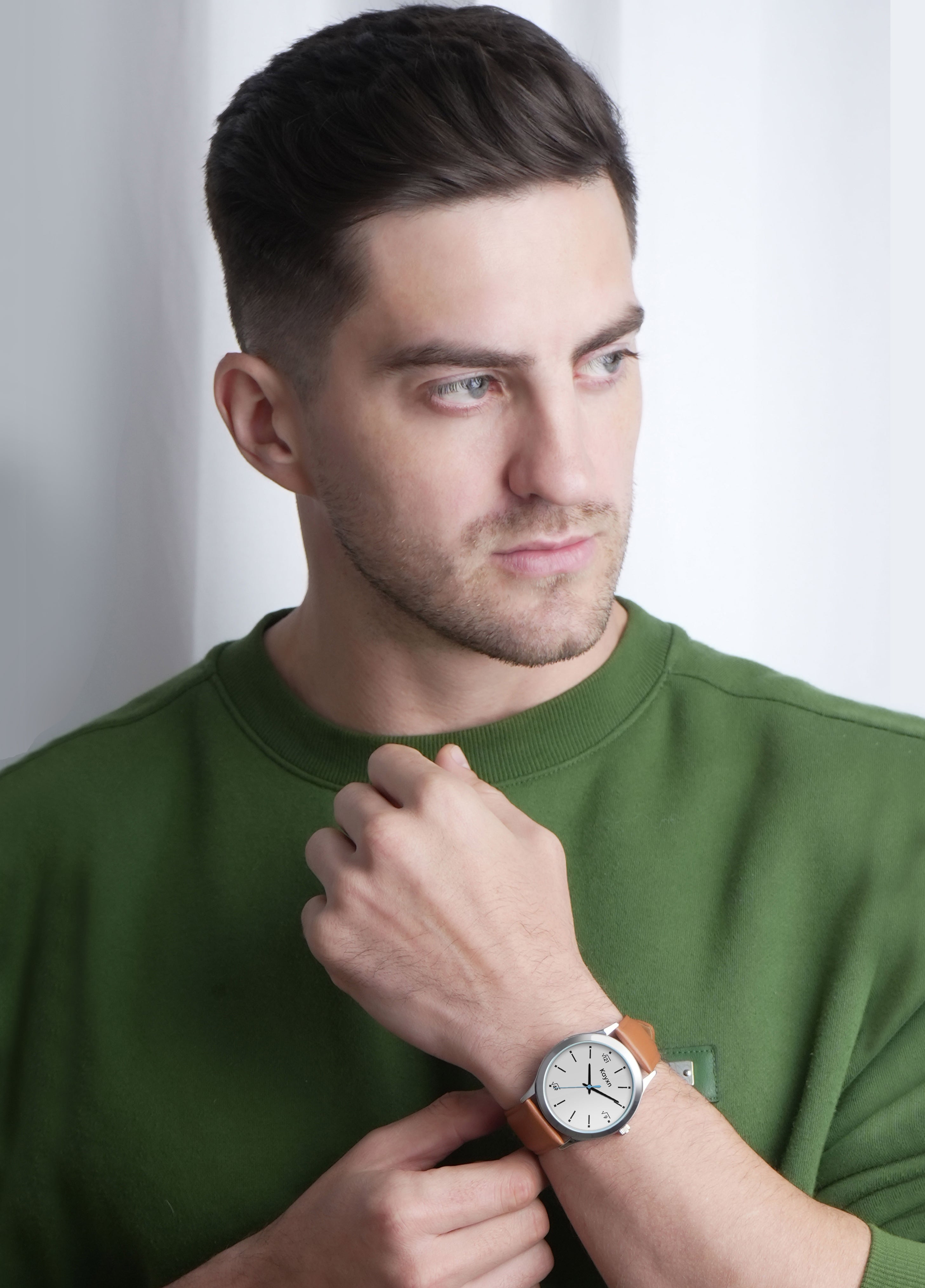 Horizon White Dial Analogue Wrist Watch For Men