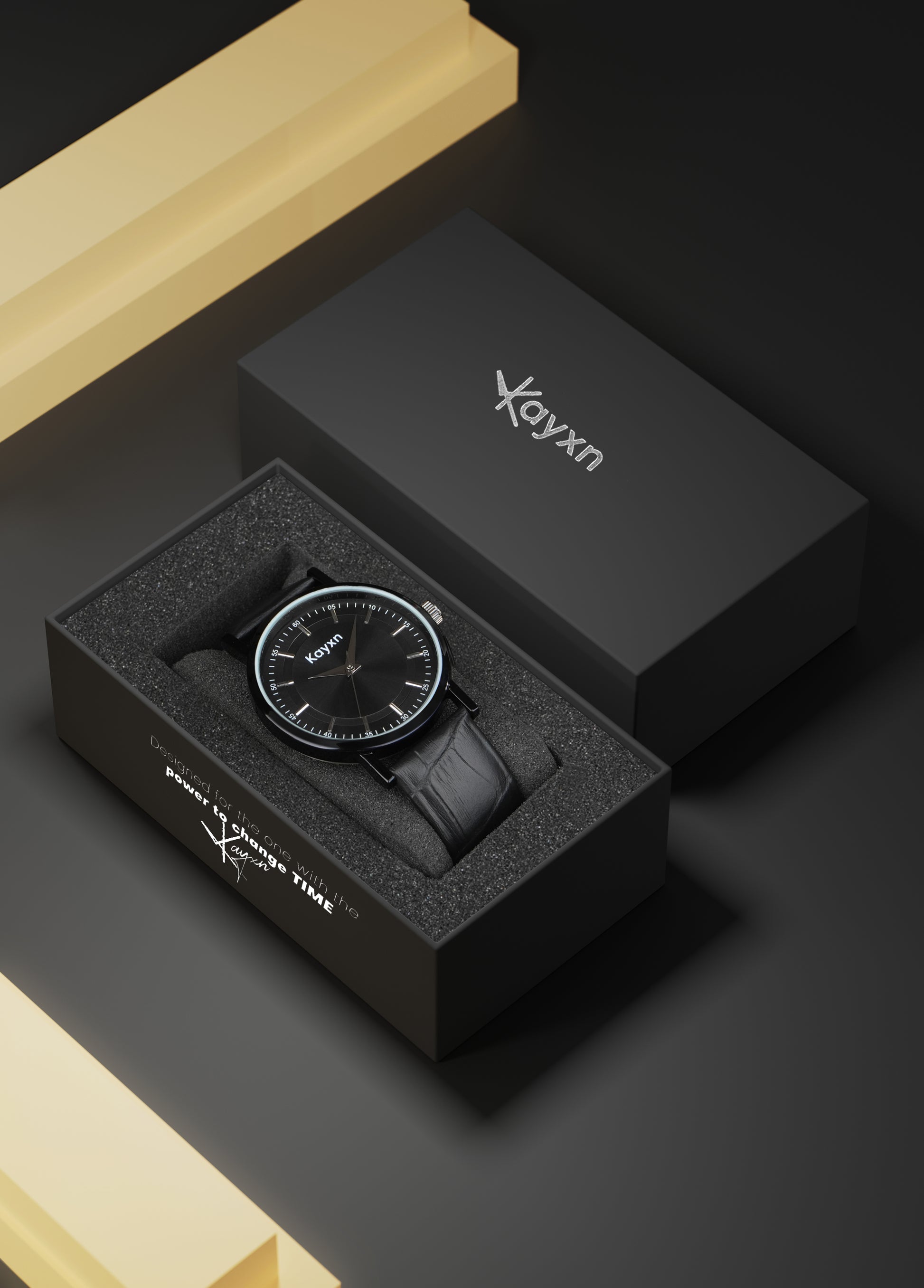 Ebonique Analogue Dial Leather Strap Watch For Men