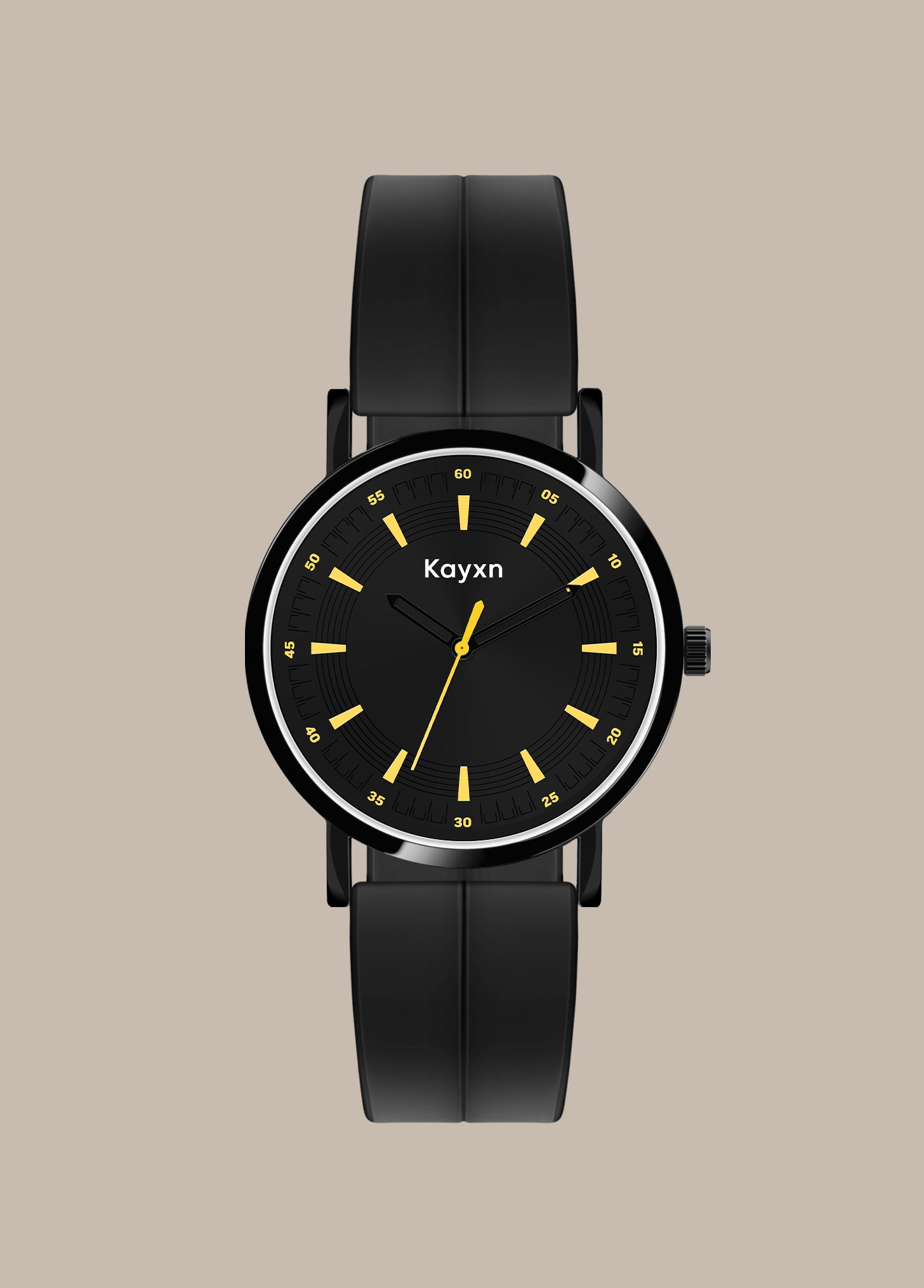 Stellar Analogue Dial Silicone Strap Watch For Men