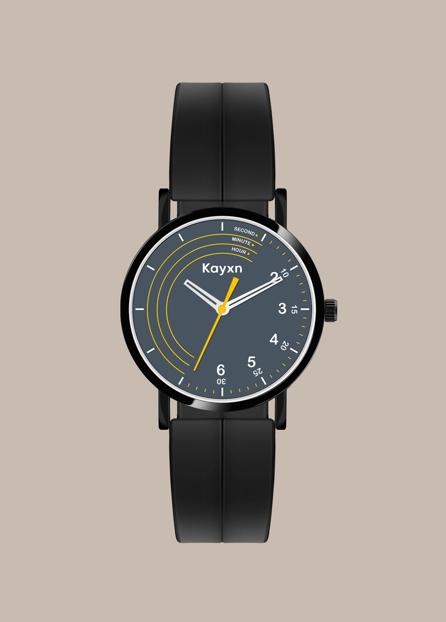 Orbit Analogue Dial Silicone Strap Watch For Men