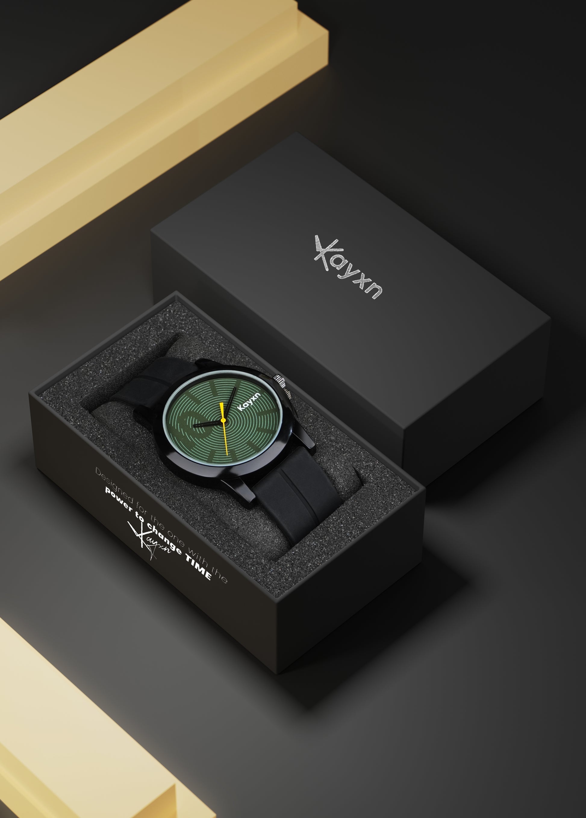 Spectra Analogue Silicone Strap Watch For Men