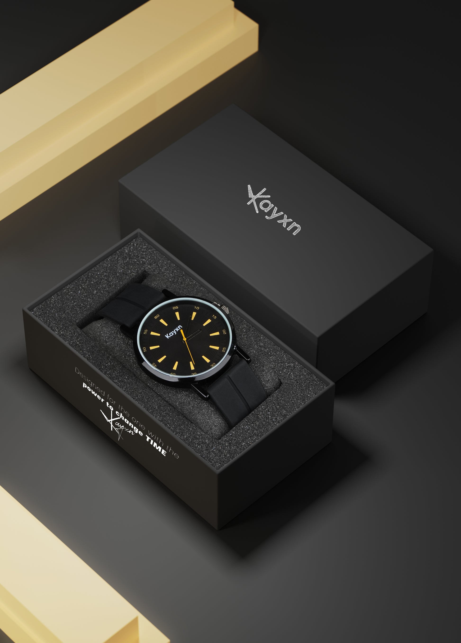 Stellar Analogue Dial Silicone Strap Watch For Men