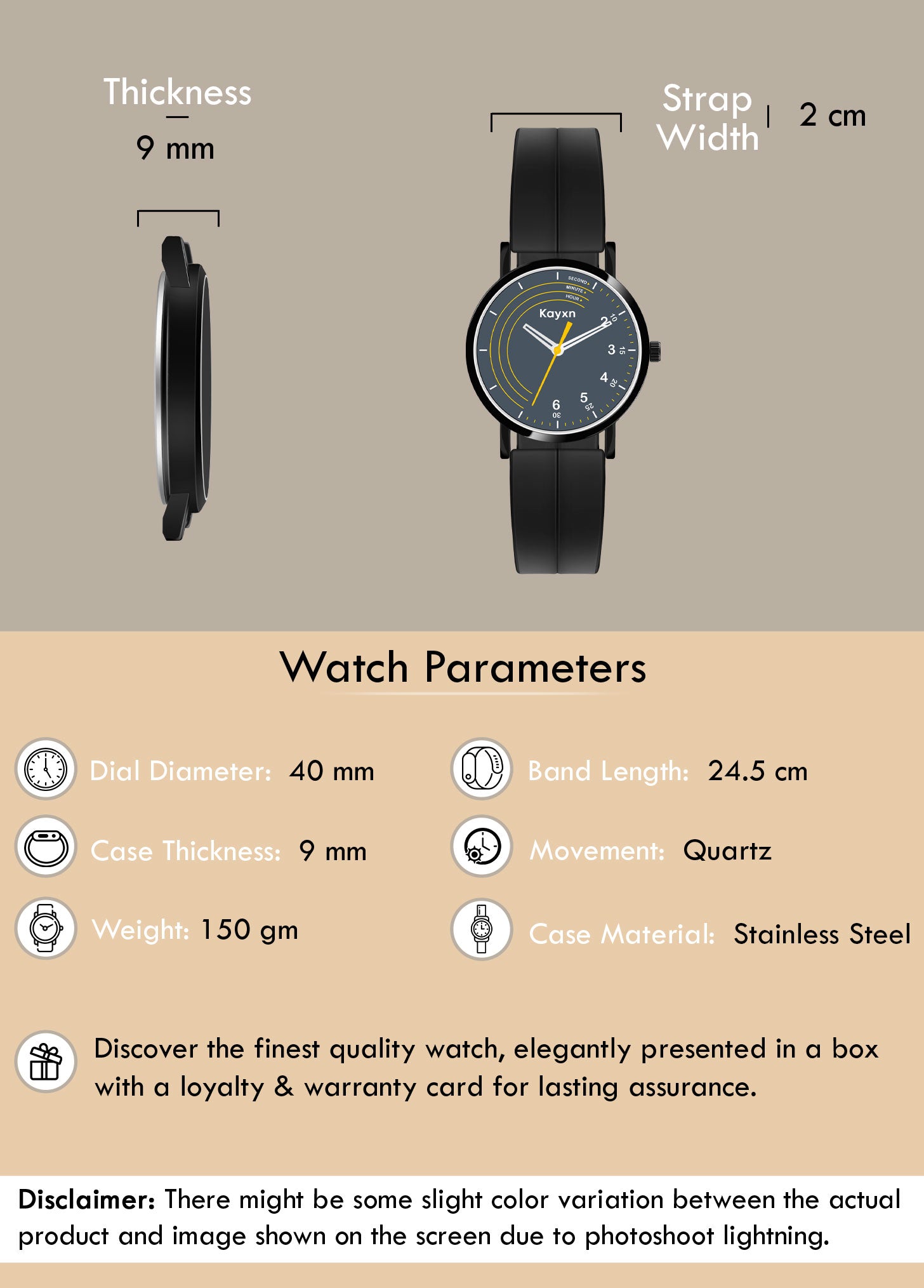Orbit Analogue Dial Silicone Strap Watch For Men