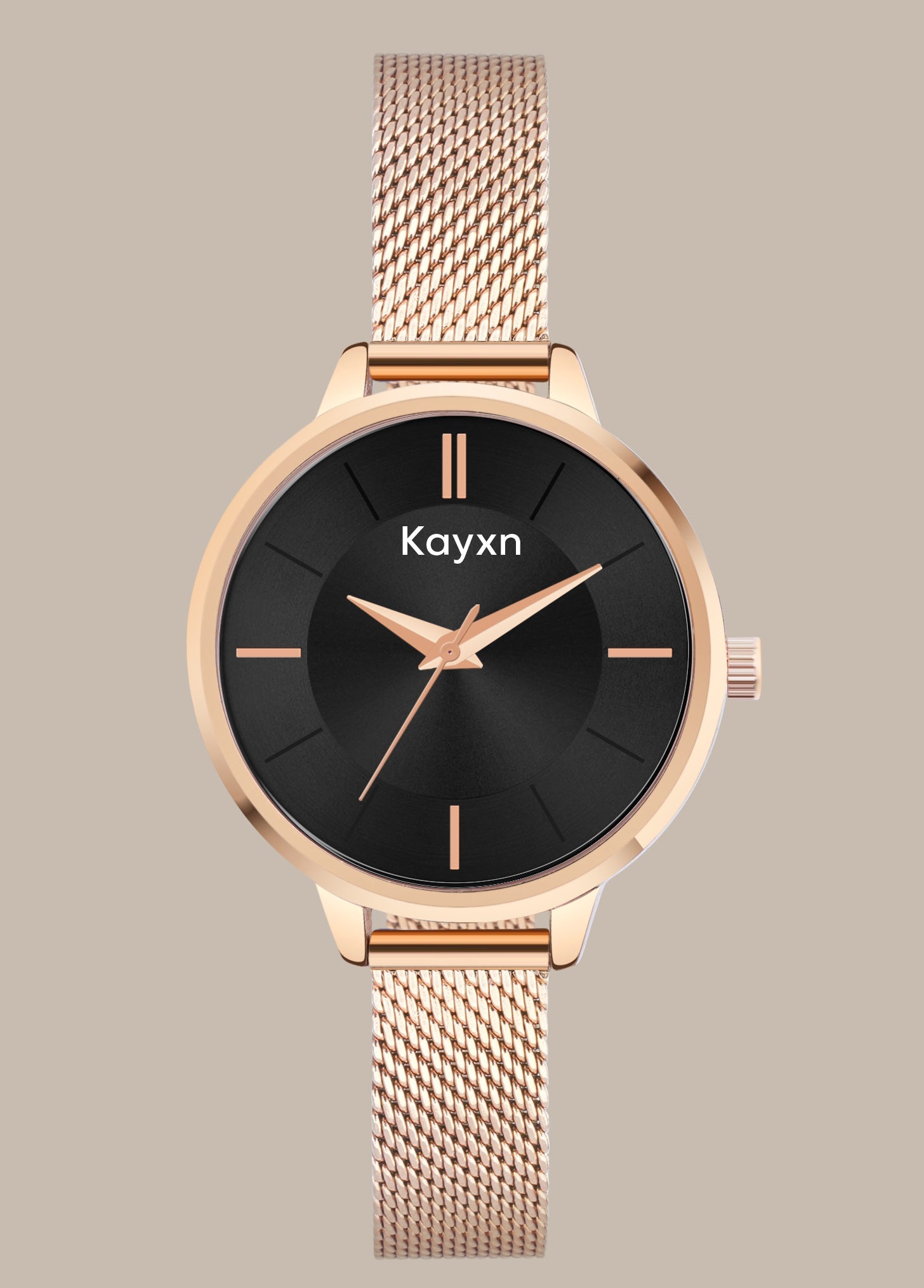 Eclipse Rose Gold Embellished Watch & Emerald Heart Bracelet Combo