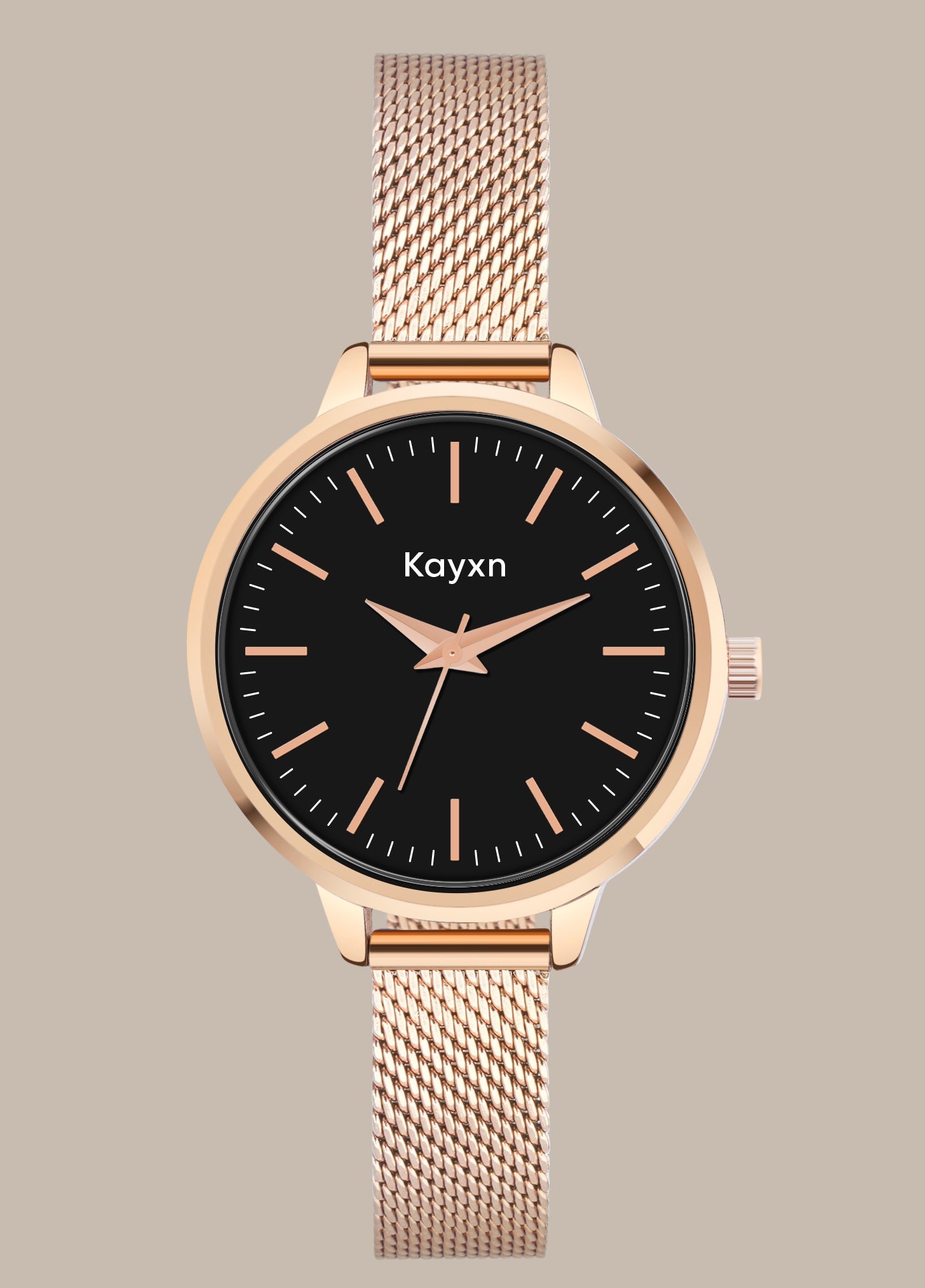 Starlit Rose Gold Embellished Watch & Green Daisy Bracelet Combo