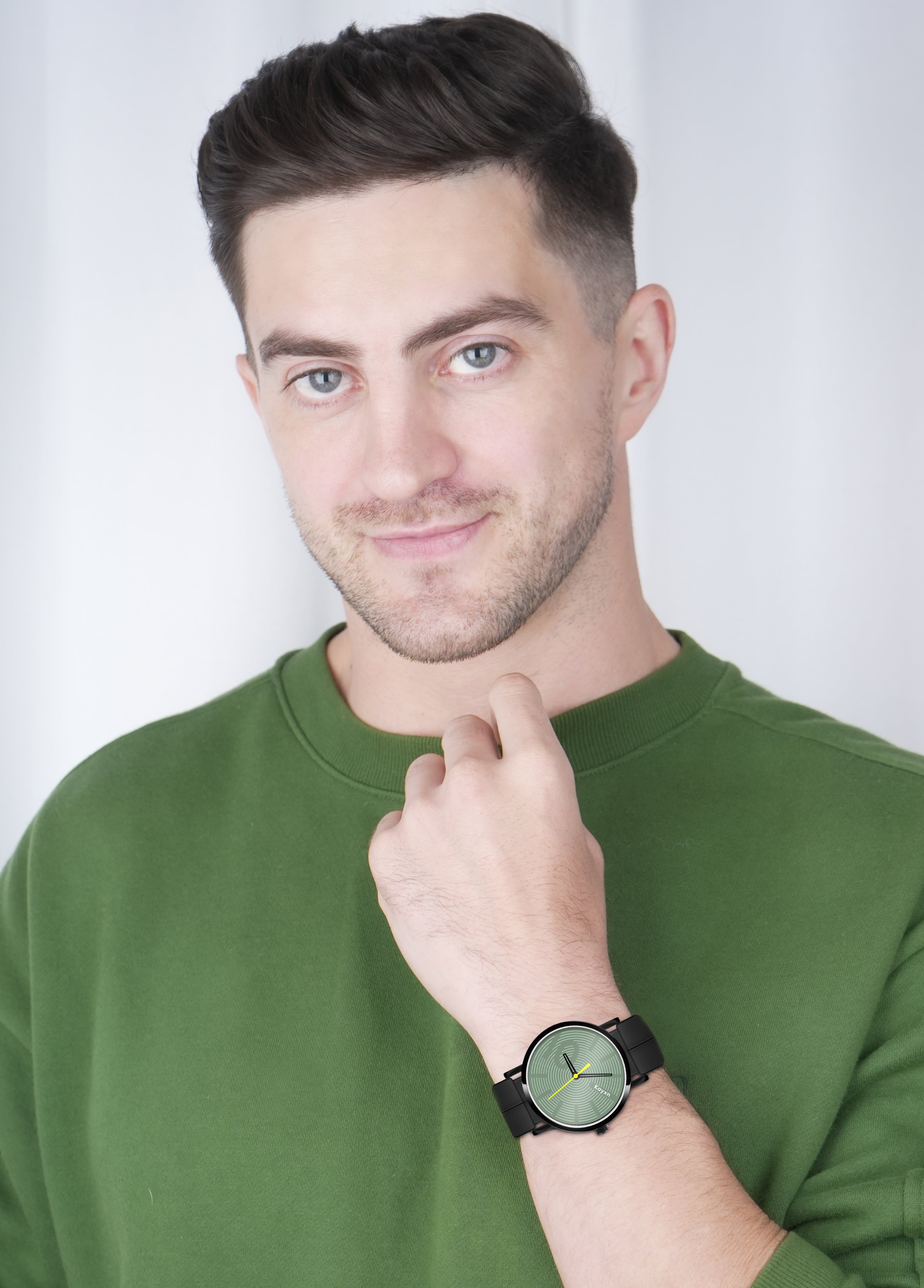 Spectra Analogue Silicone Strap Watch For Men