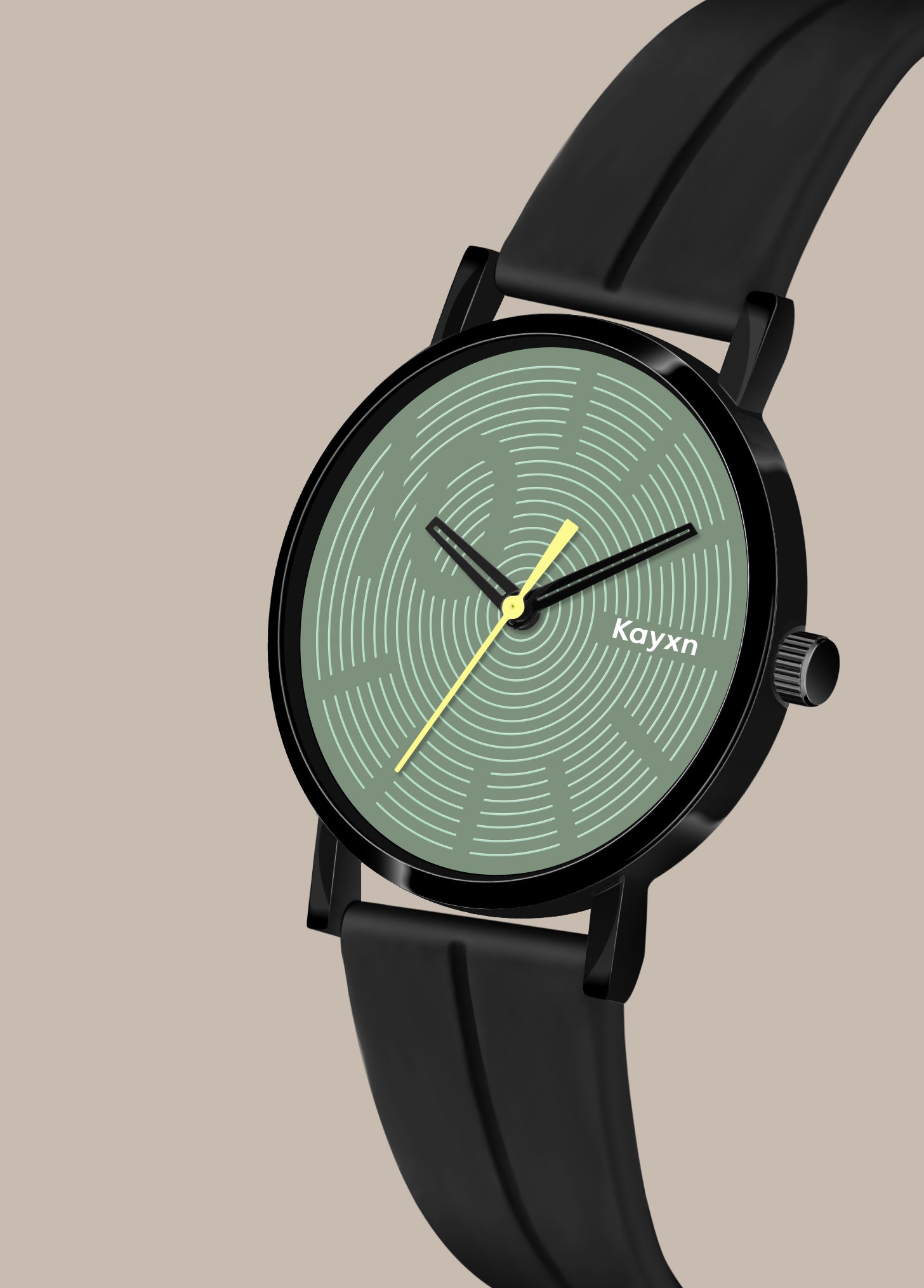 Spectra Analogue Silicone Strap Watch For Men