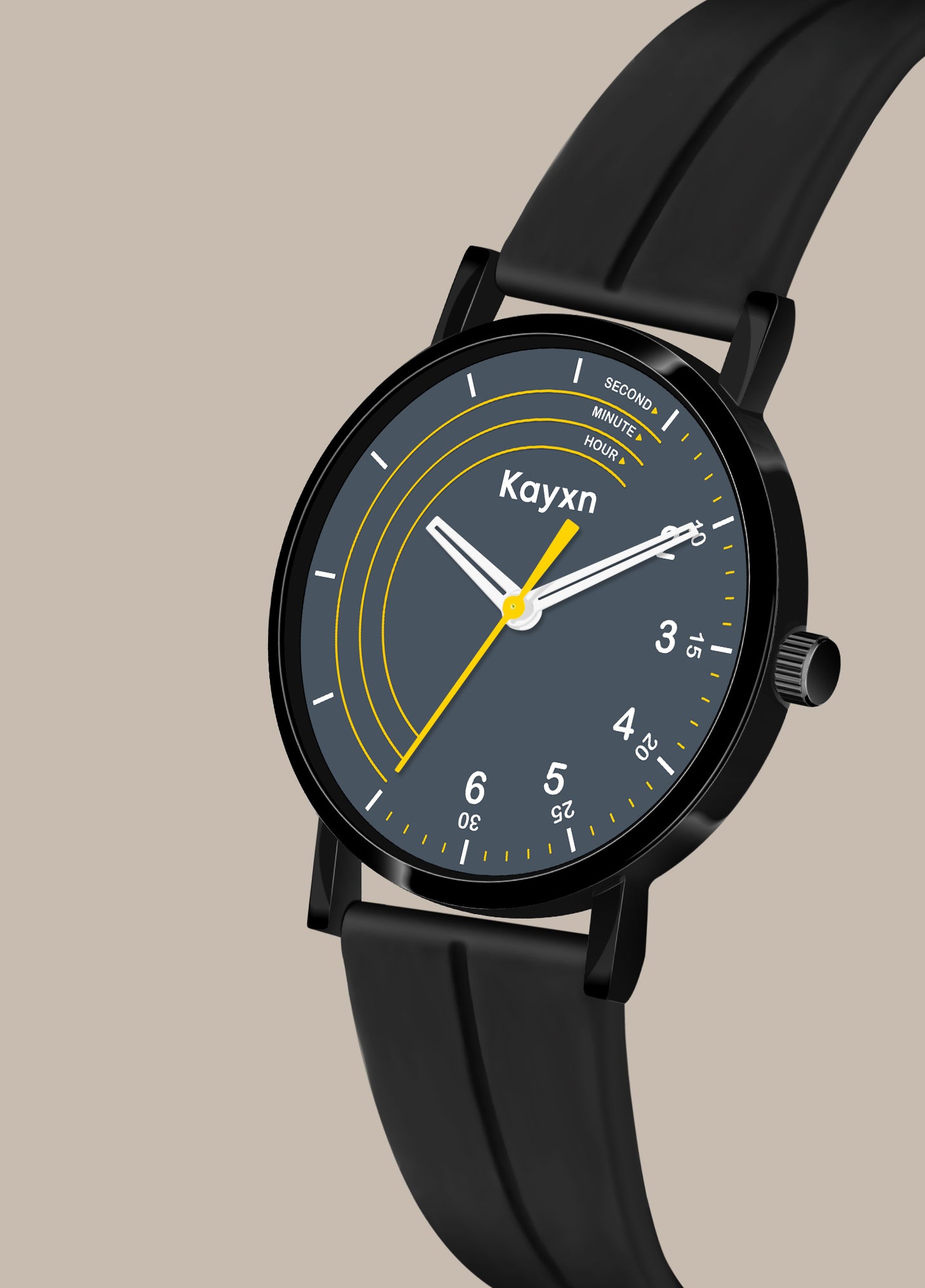 Orbit Analogue Dial Silicone Strap Watch For Men