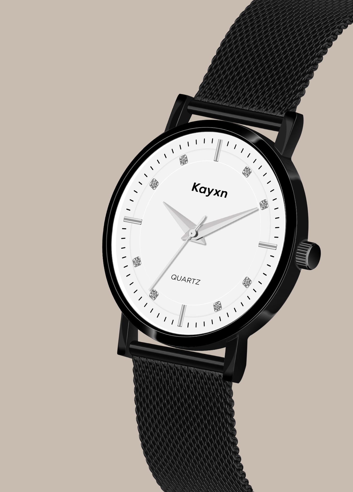 Onyx Classic Analogue Dial Mesh Strap Watch For Men