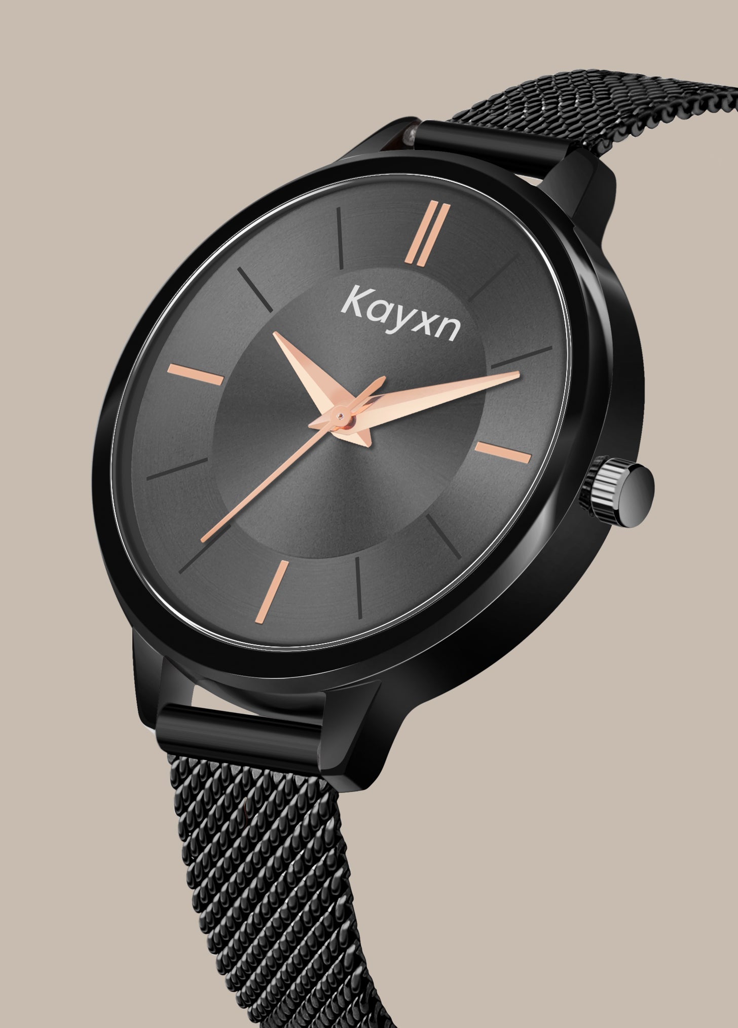 Eclipse Black Embellished Watch & Radiant Flora Bracelet Combo