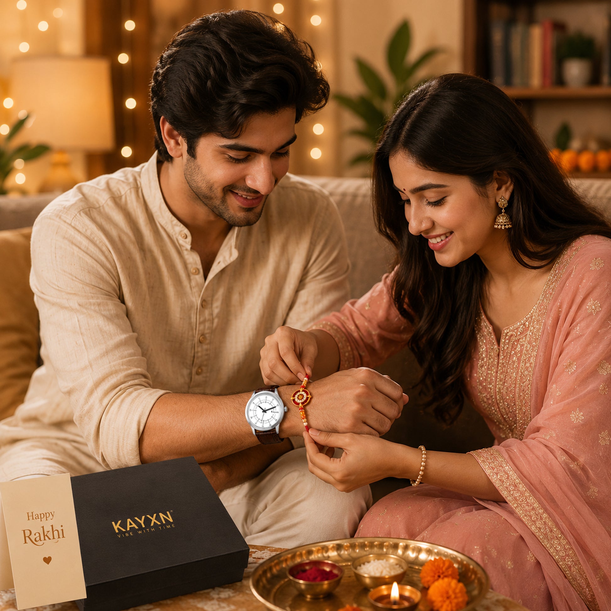 Timeless Bond Watch & Rakhi Gift for Him