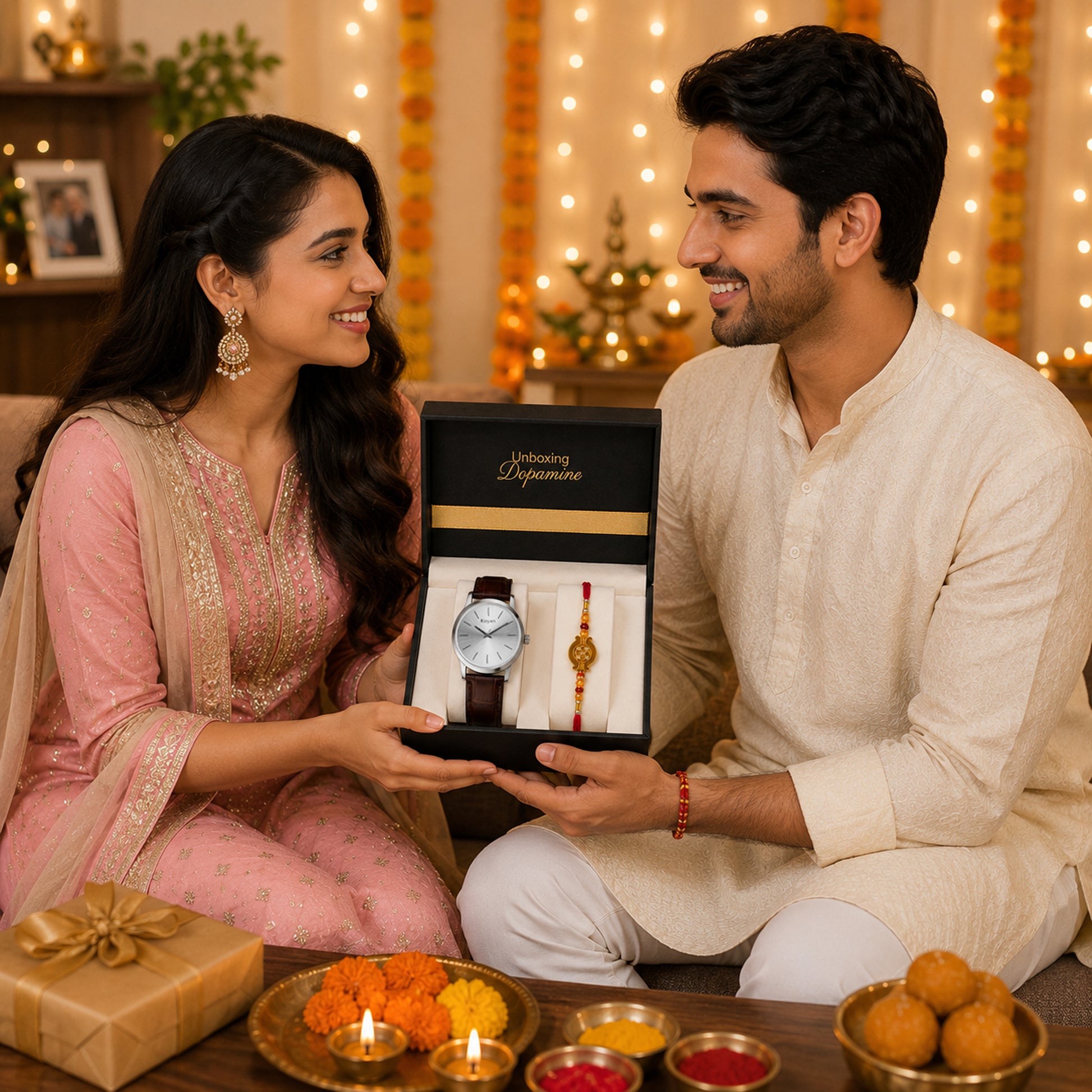 The Pristine Watch Rakhi Gift Set for Him