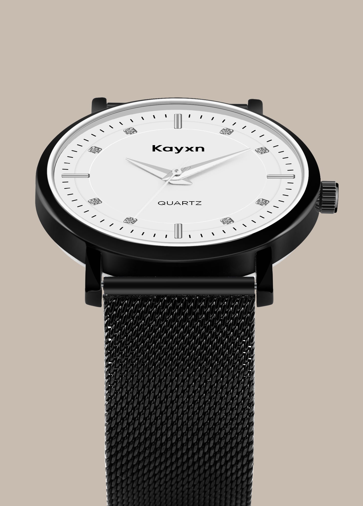 Onyx Classic Analogue Dial Mesh Strap Watch For Men