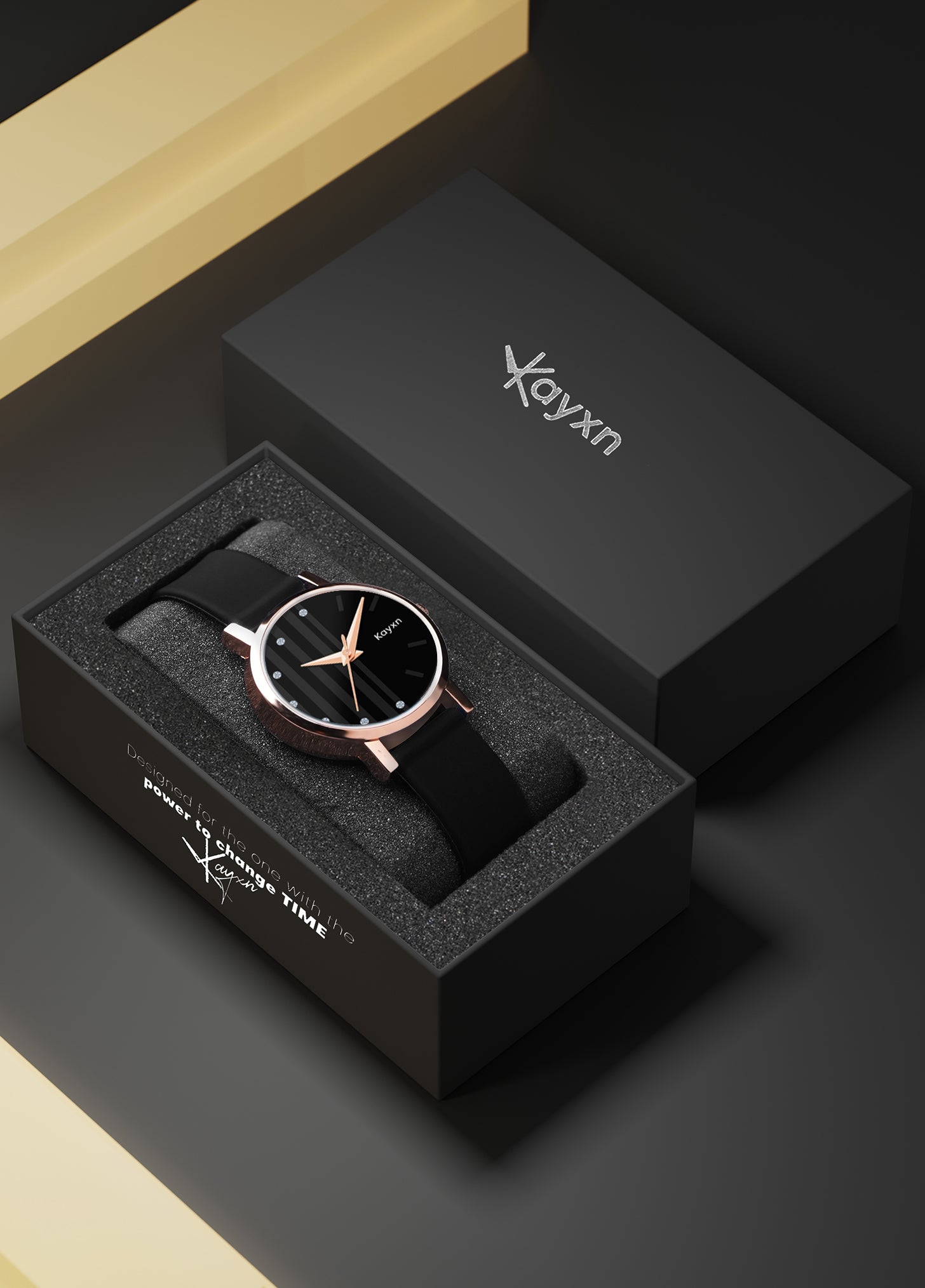 Aureva Embellished Rose Gold Dial Analogue Watch For Women