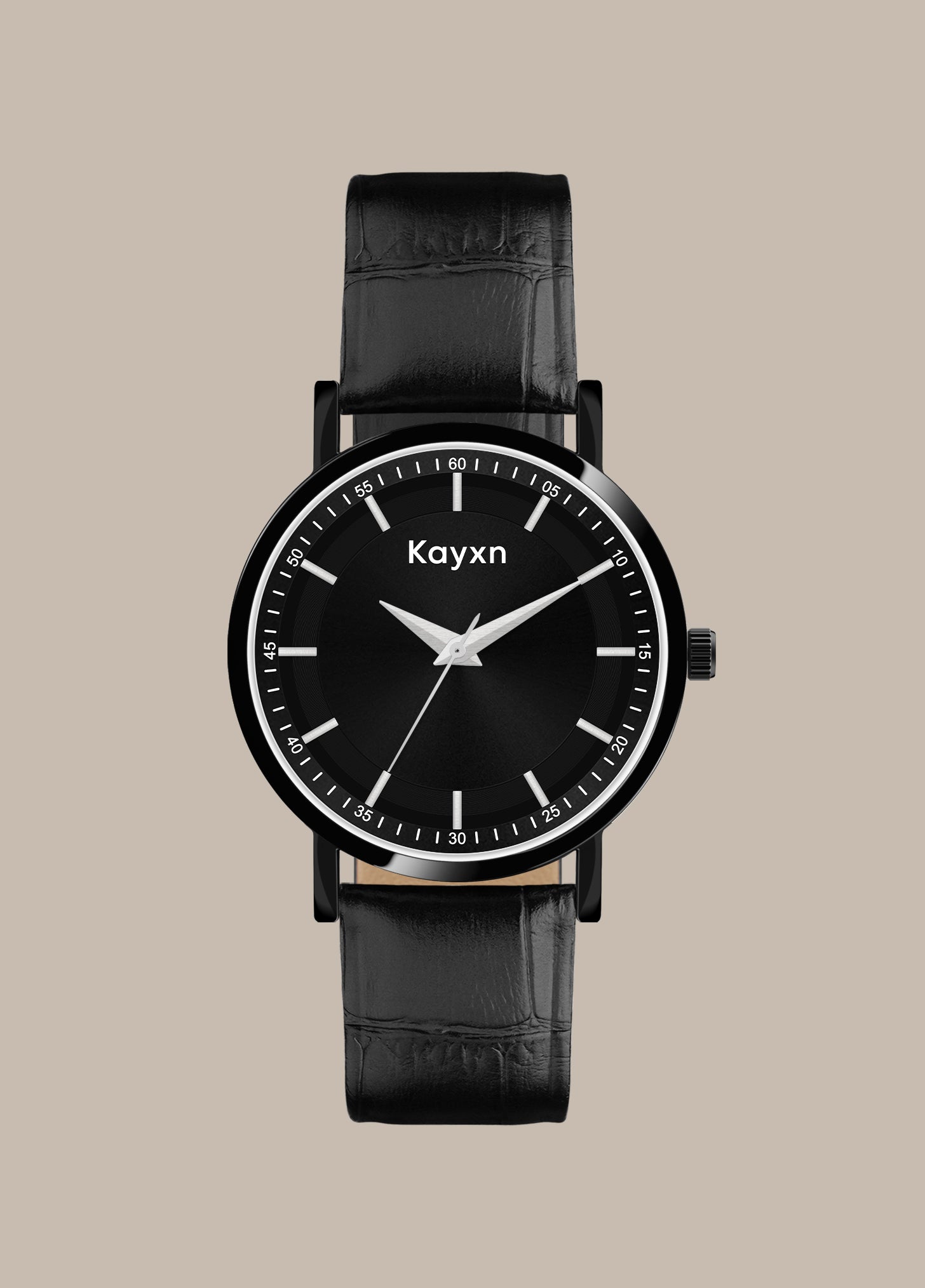 Ebonique Analogue Dial Leather Strap Watch For Men