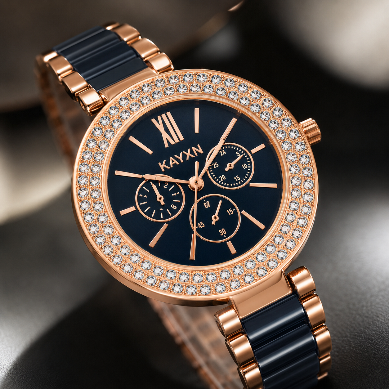 The Opaline Jewelry Gift Set with Watch - Midnight Blue