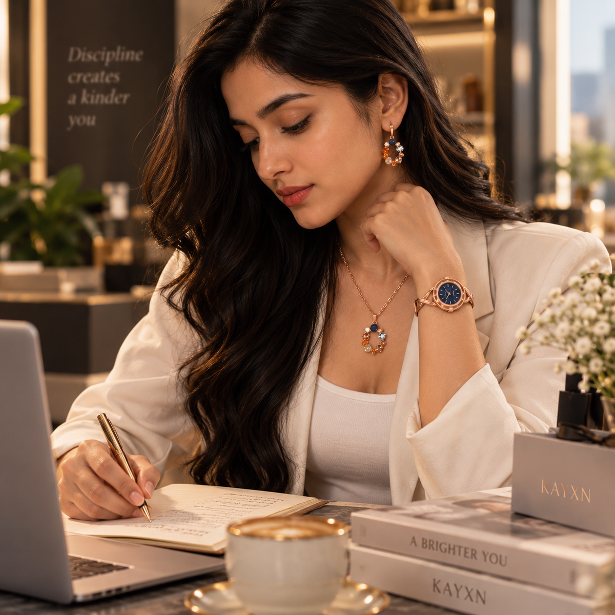 The Signature Edit Watch & Jewelry Set - Blue