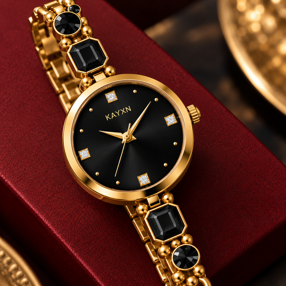 Celestique Edition Watch & Jewelry Set for Her - Black