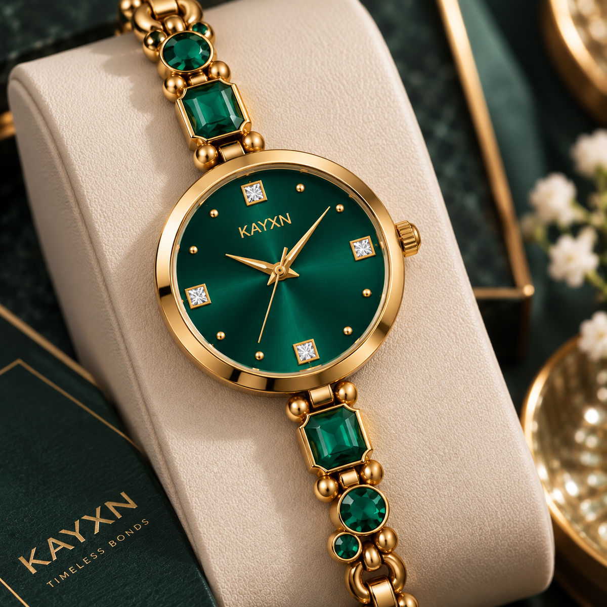 Celestique Edition Watch & Jewelry Set for Her - Green