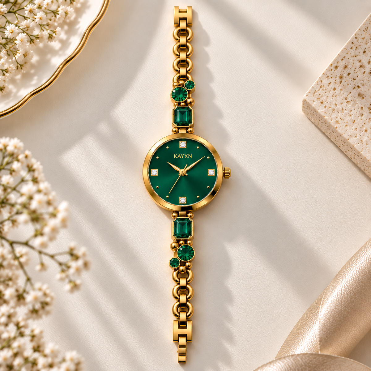 Celestique Edition Watch & Jewelry Set for Her - Green