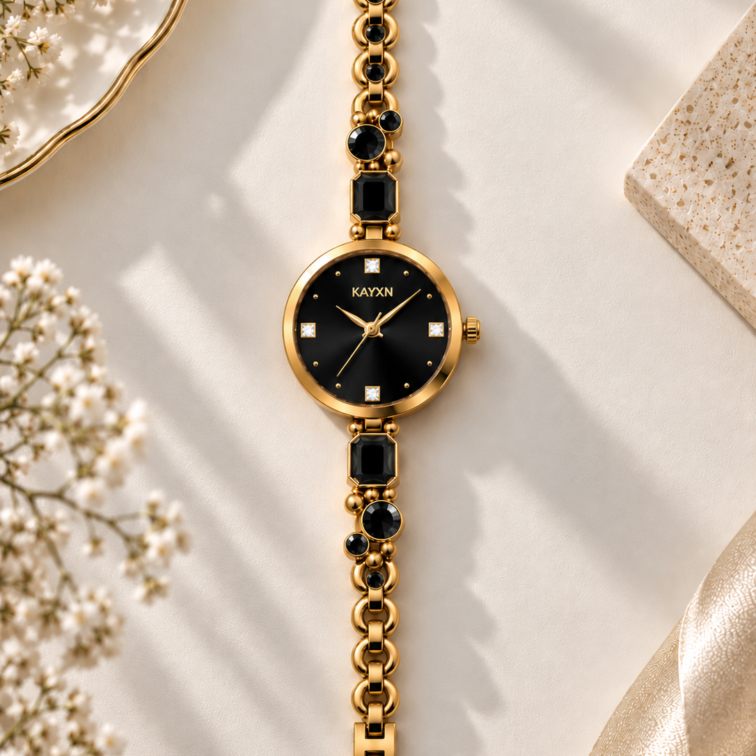 Celestique Edition Watch & Jewelry Set for Her - Black