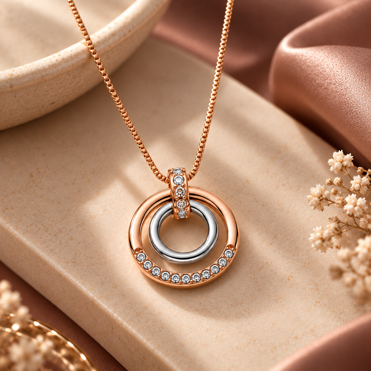The Signature Edit Watch & Jewelry Set - Rose Gold