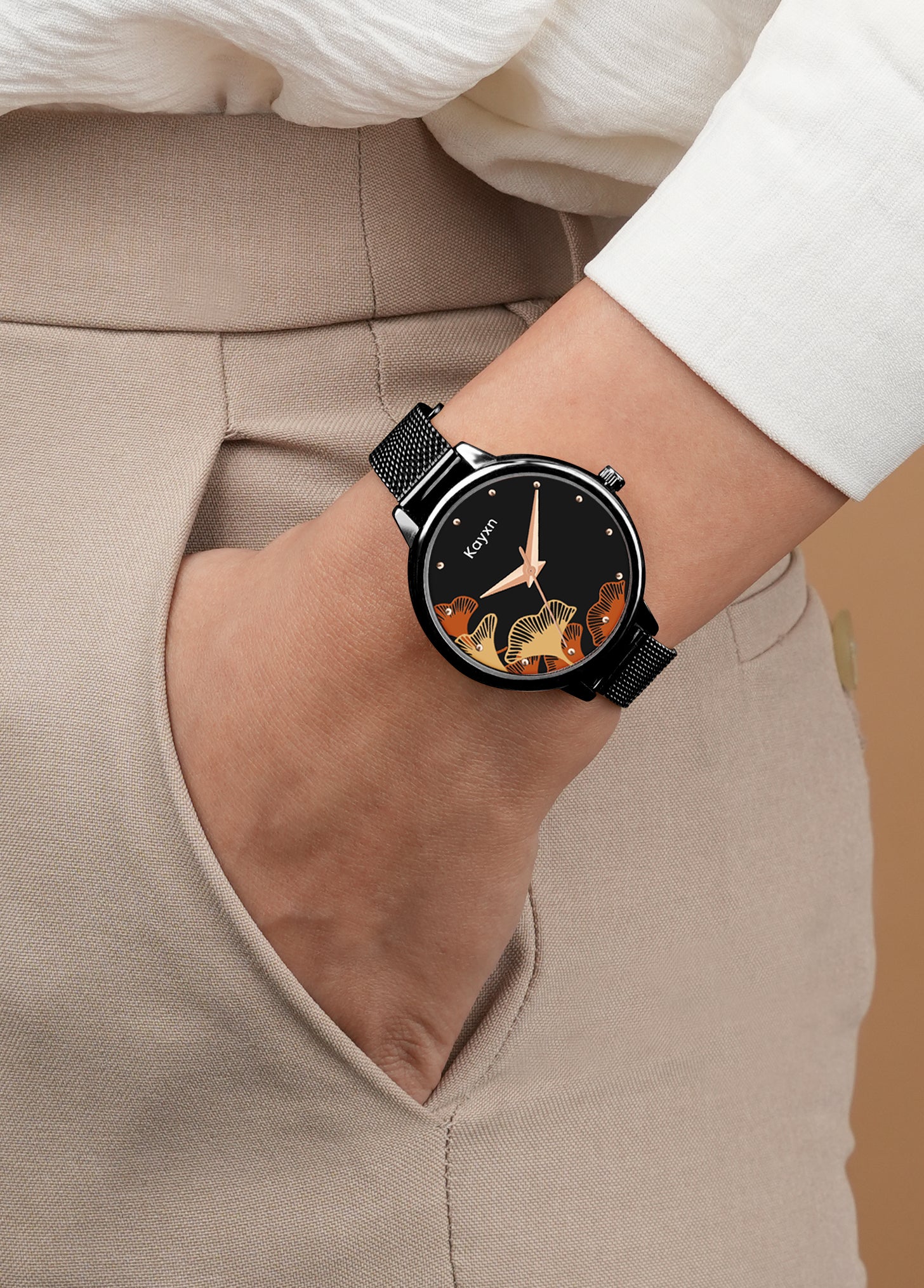 Flora Embellished Dial Analogue Watch For Women