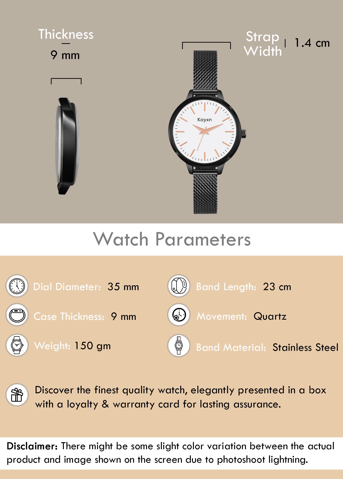 Starlit Black Embellished Watch & Sparkle Heart Bracelet Combo