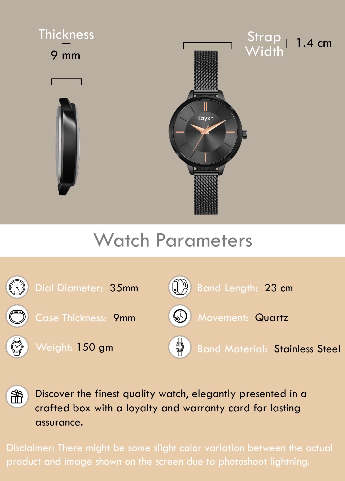 Eclipse Black Embellished Watch & Radiant Flora Bracelet Combo