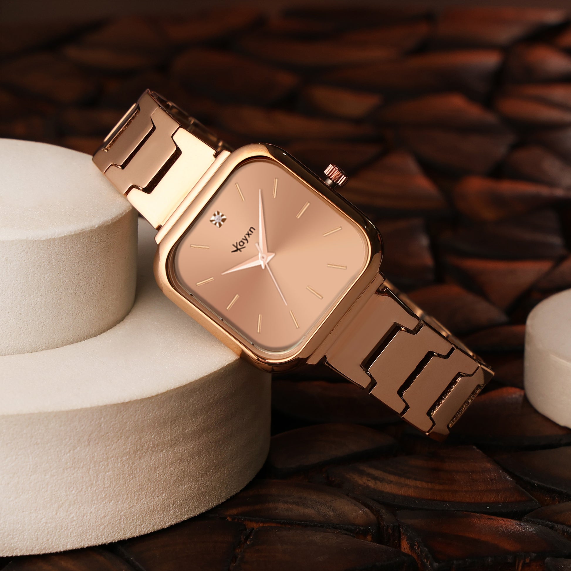 Minimal Muse Wrist Watch & Jewelry Set