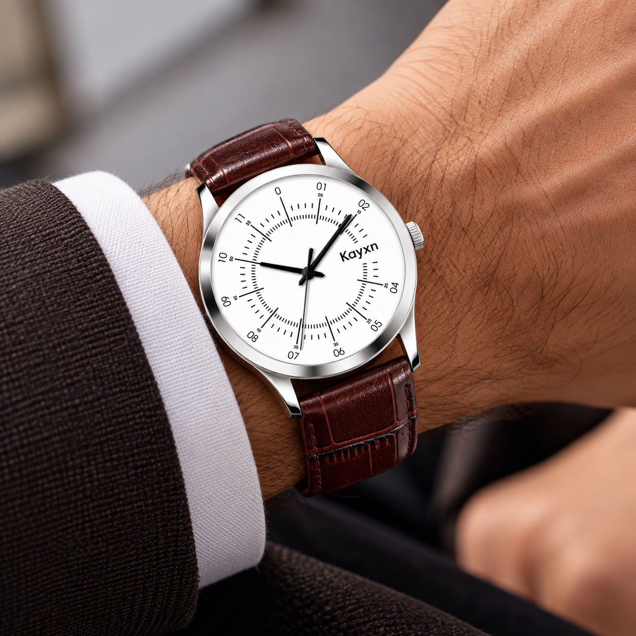 Evo Mark Classic Dial Analogue Wrist Watch For Men
