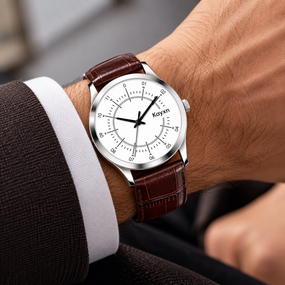 Evo Mark Classic Dial Analogue Wrist Watch For Men