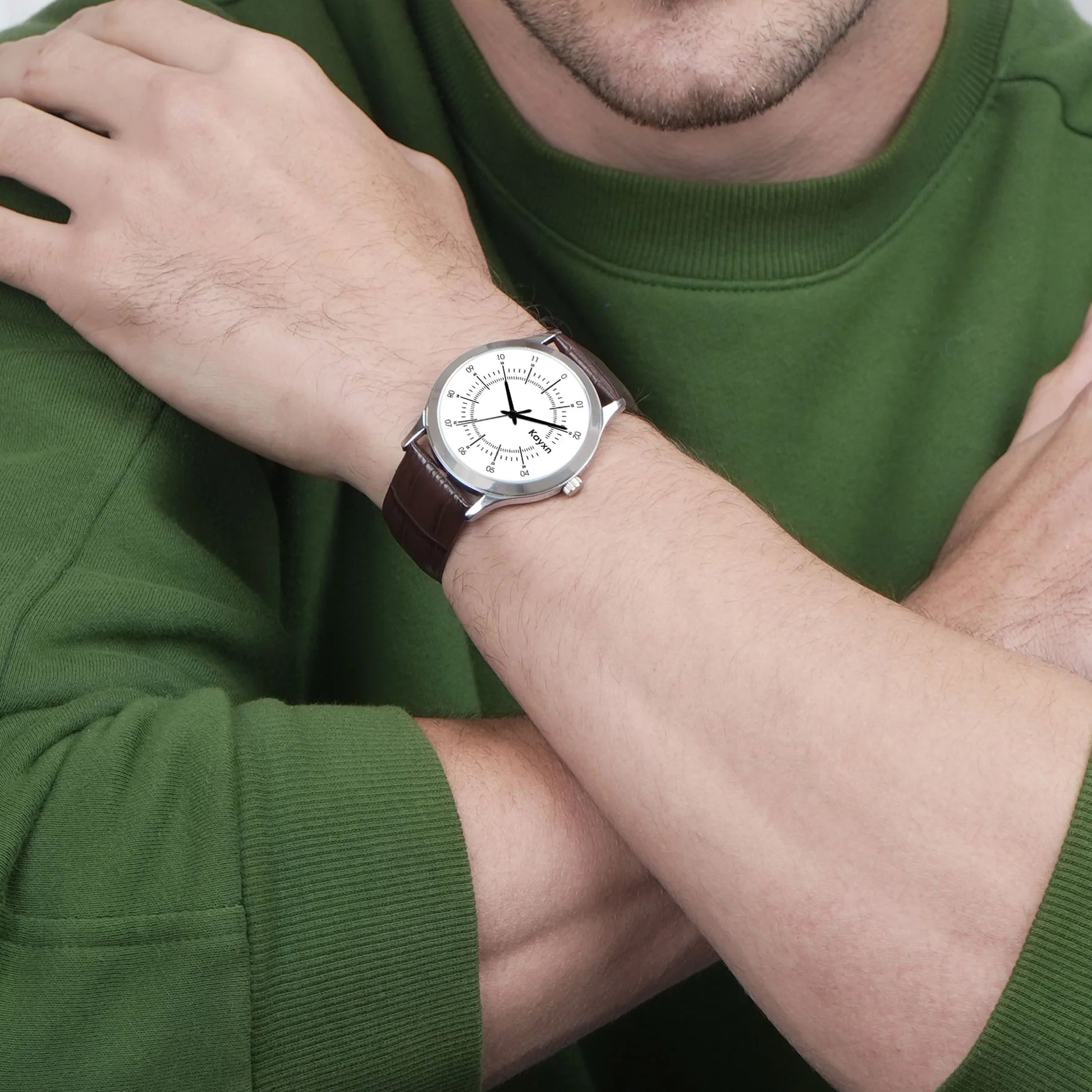 Evo Mark Classic Dial Analogue Wrist Watch For Men