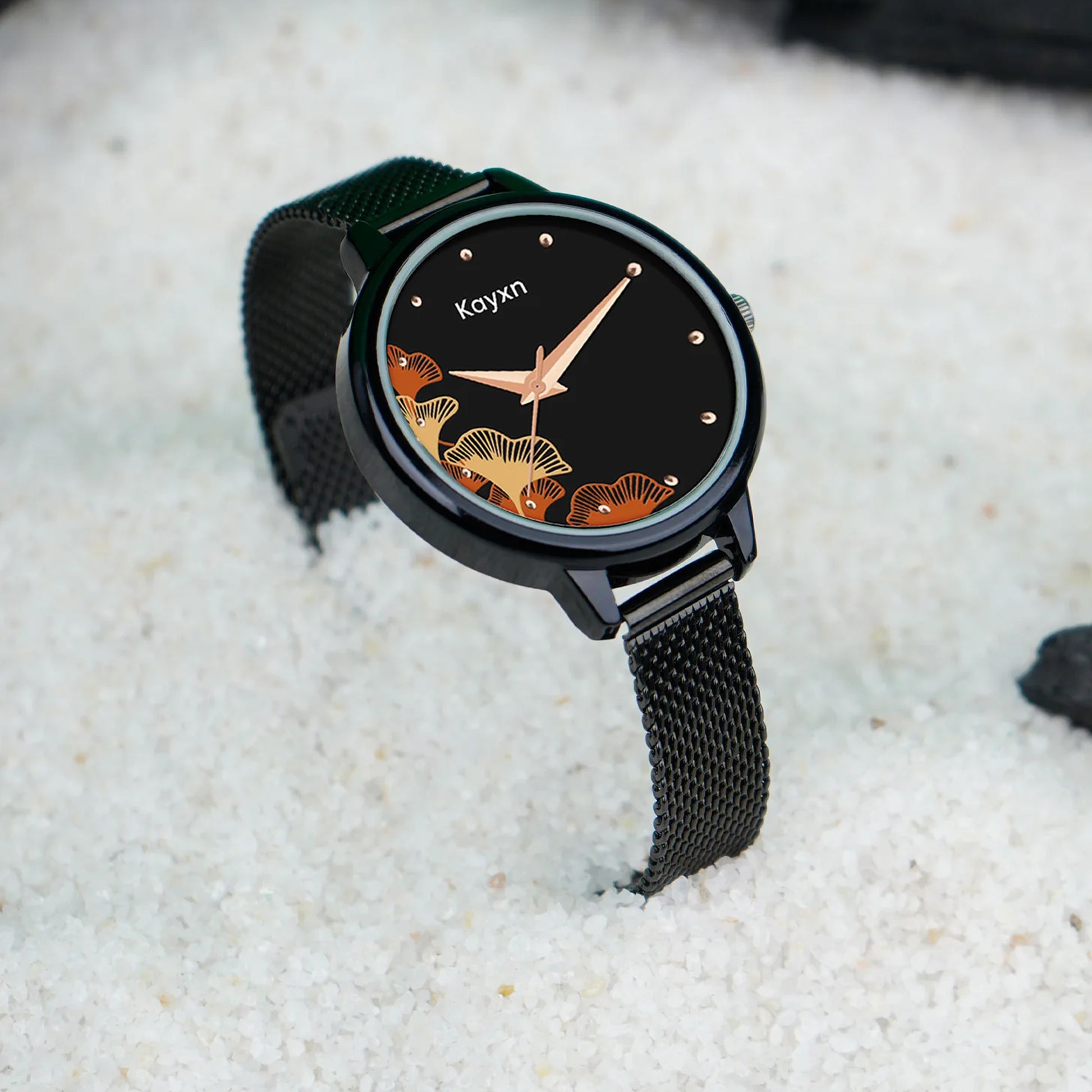 Flora Embellished Dial Analogue Watch For Women