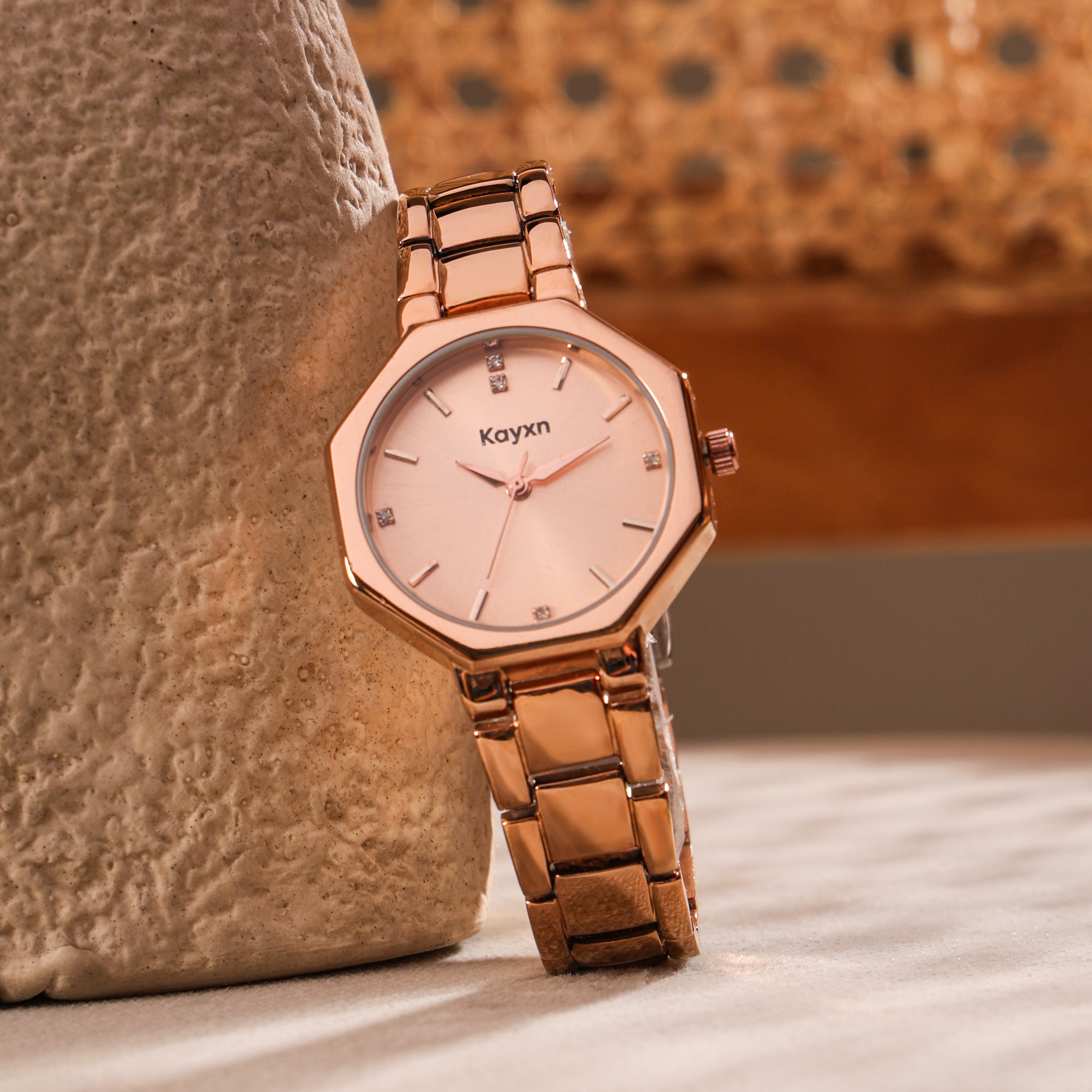 Stellaria Analogue Wrist Watch For Women - Rose Gold
