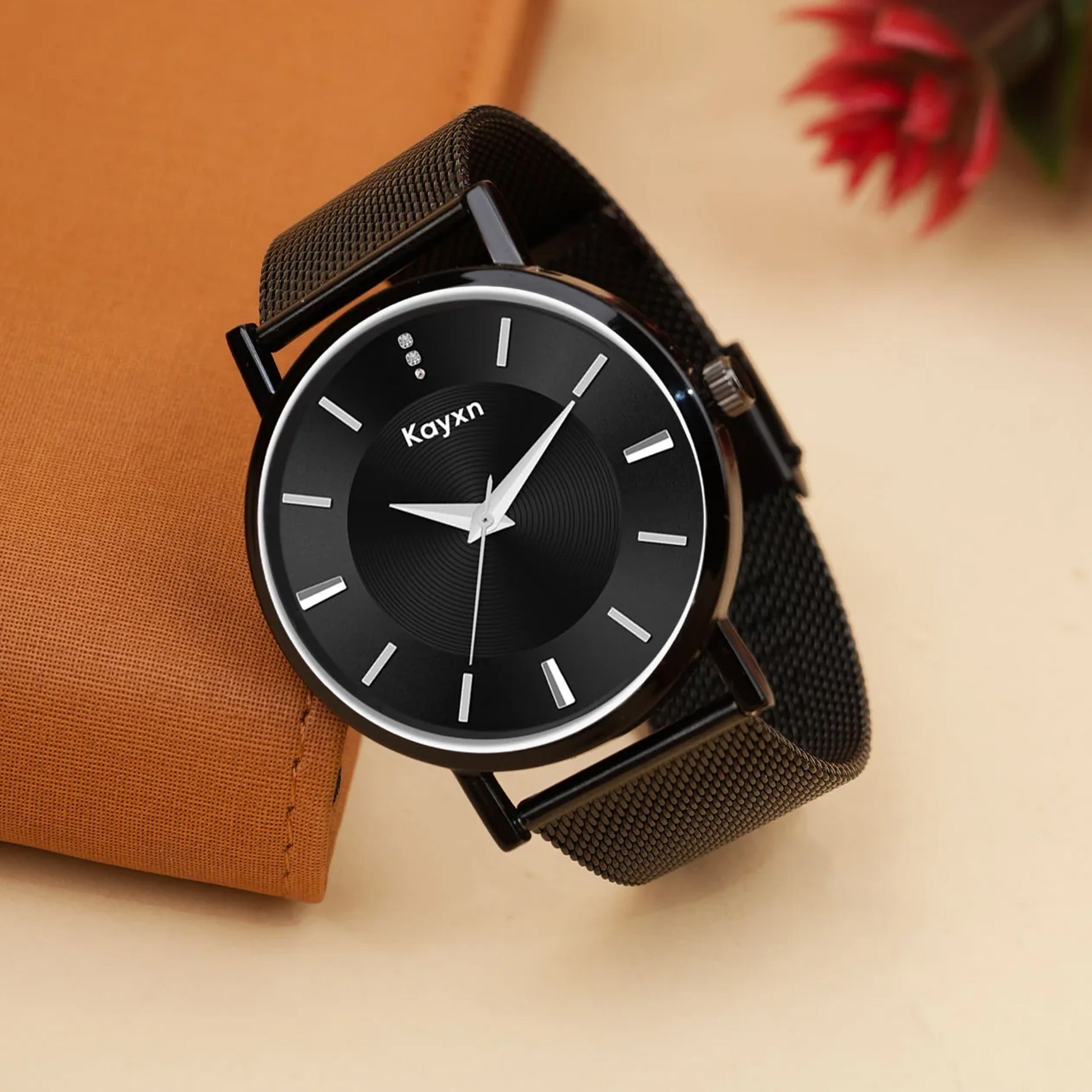 Monarch Classic Analogue Dial Mesh Strap Watch For Men