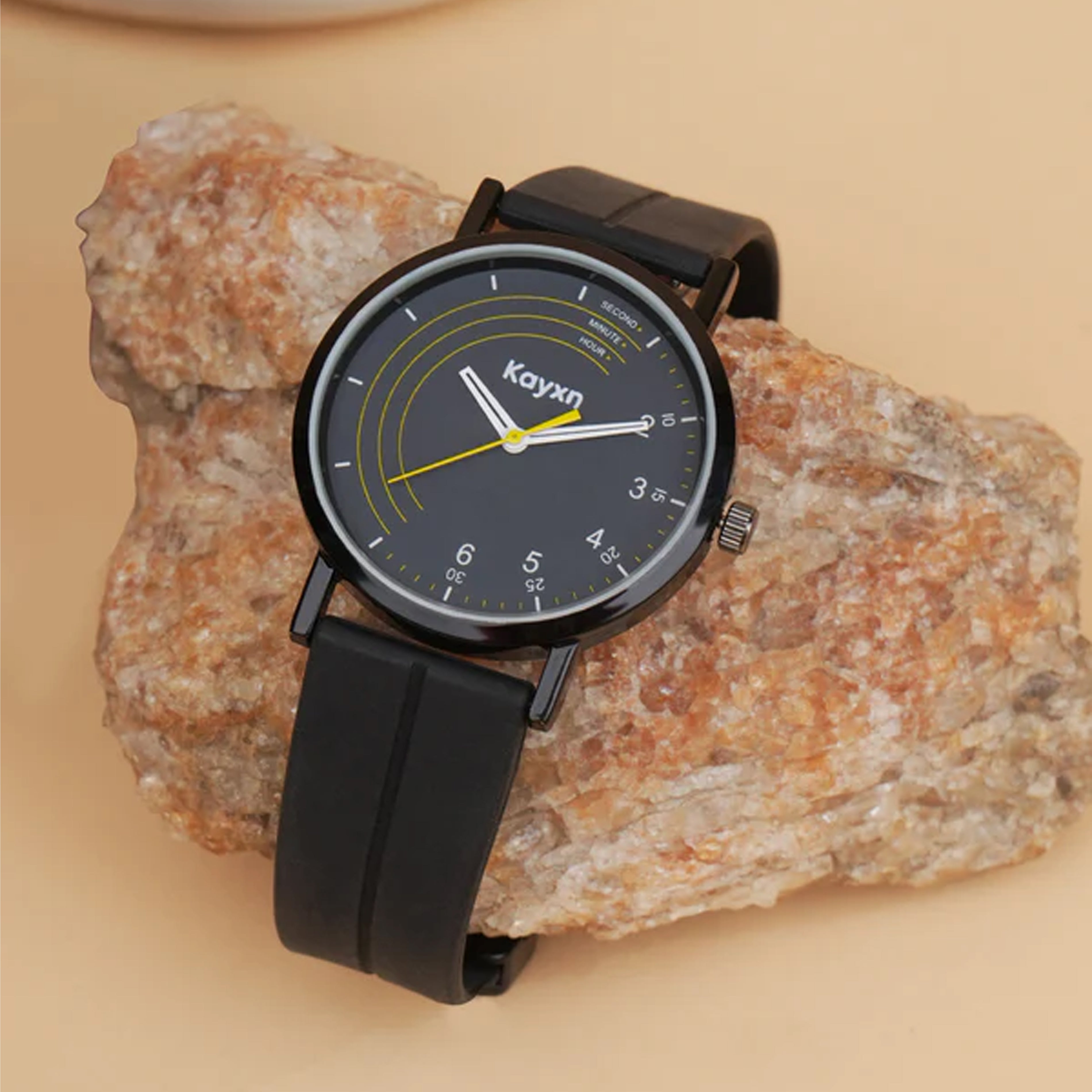 Orbit Analogue Dial Silicone Strap Watch For Men