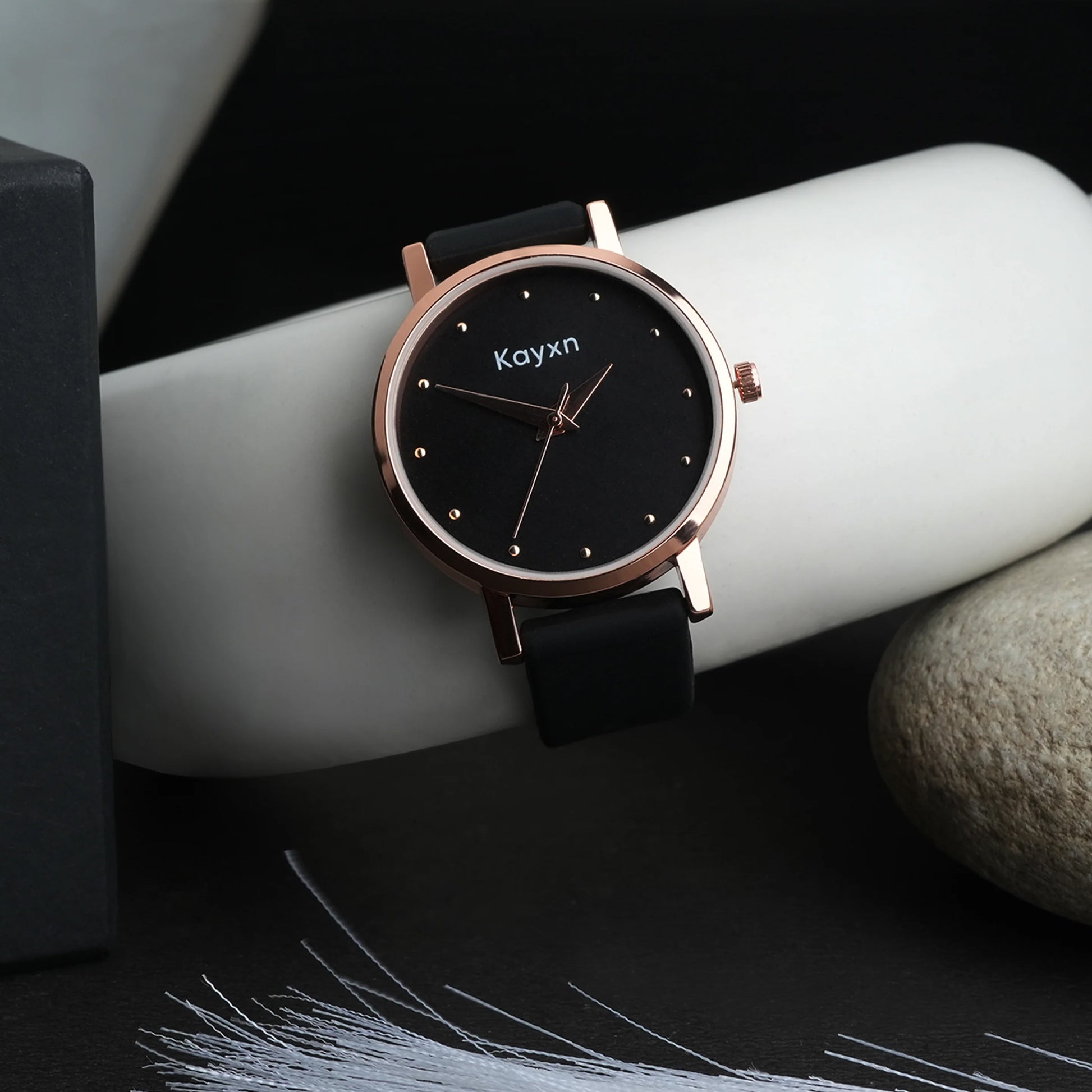 Orelis Embellished Dial Analogue Watch For Women - Black