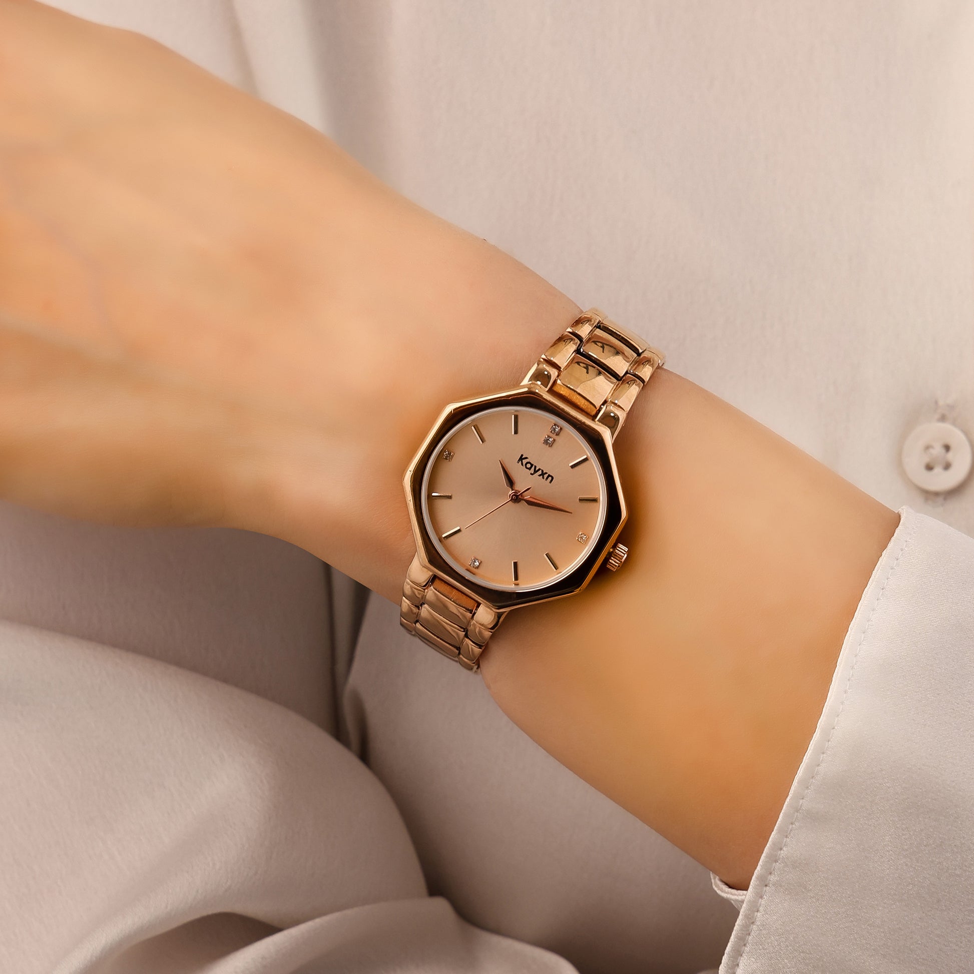Stellaria Analogue Wrist Watch For Women - Rose Gold