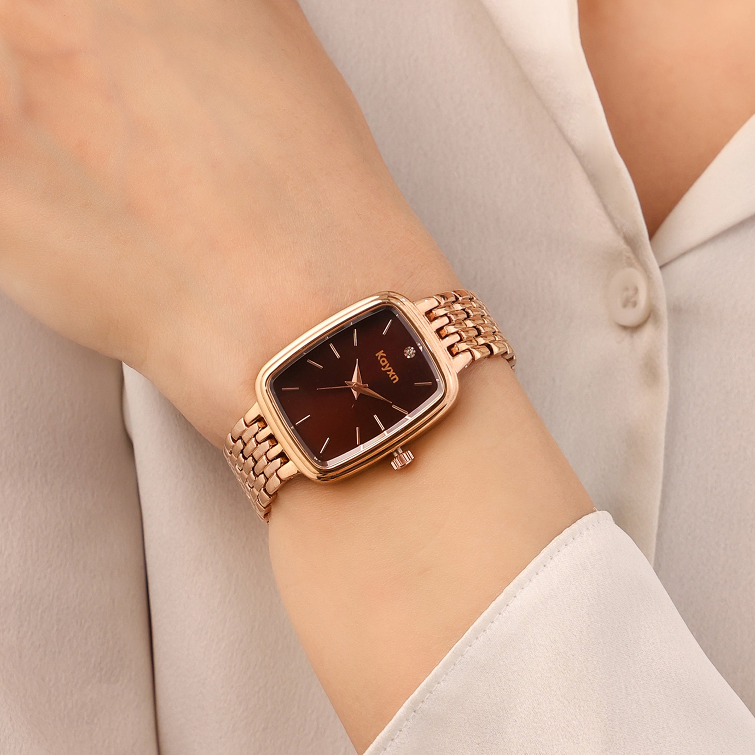 Empress Analogue Wrist Watch For Women - Brown
