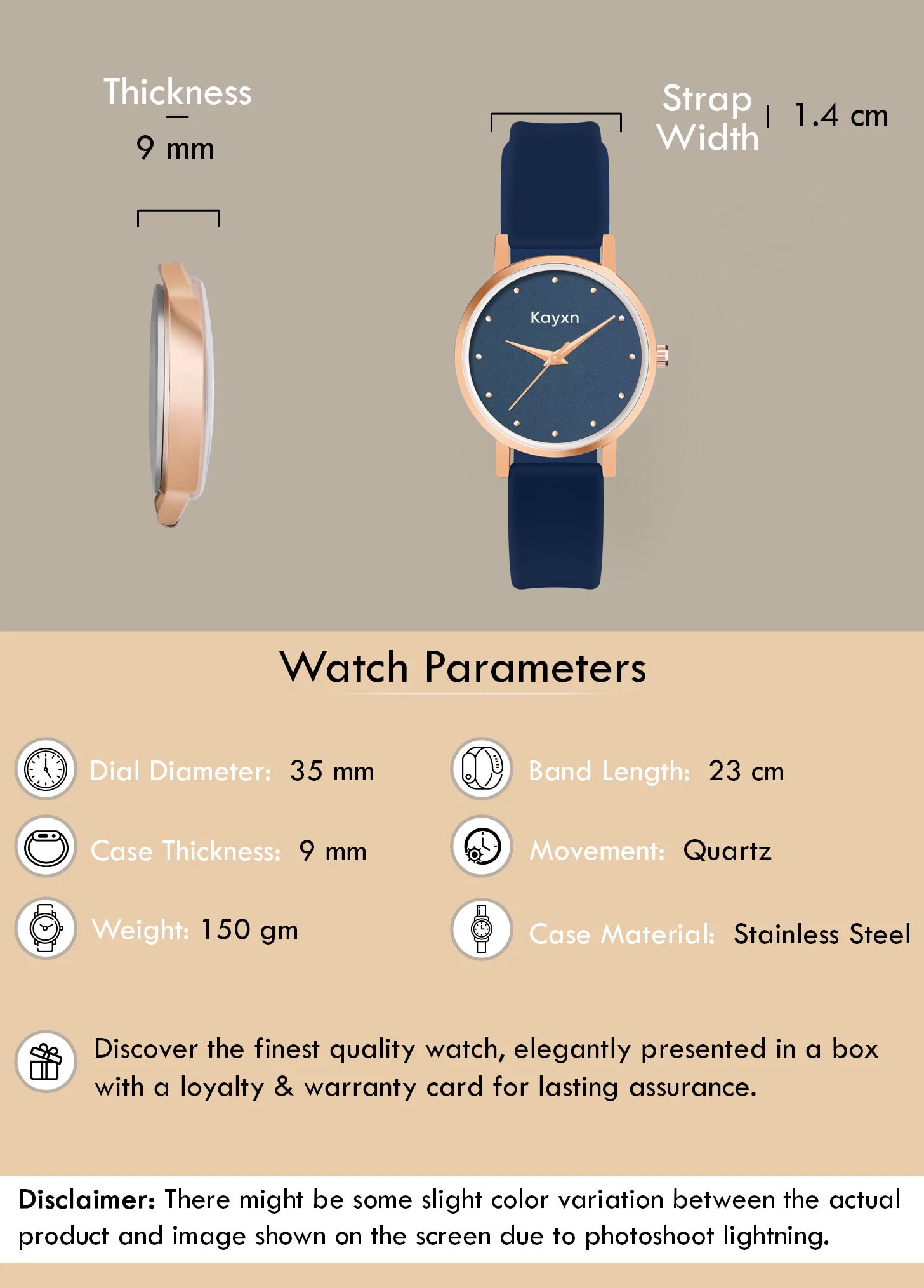 Orelis Embellished Dial Analogue Watch For Women - Blue