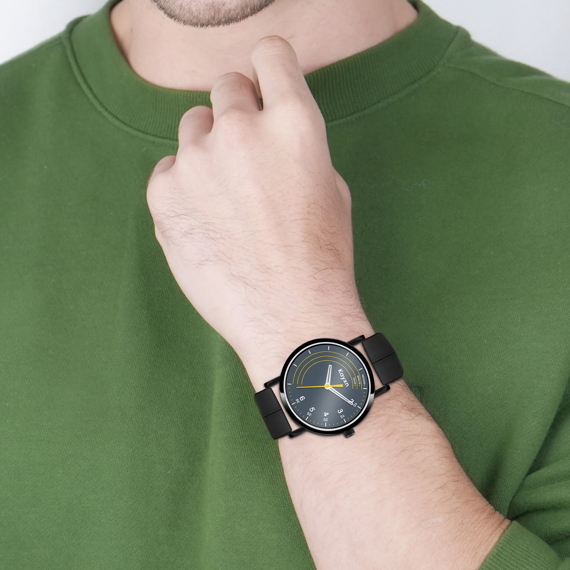 Orbit Analogue Dial Silicone Strap Watch For Men